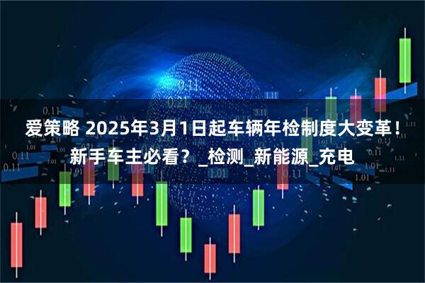 爱策略 2025年3月1日起车辆年检制度大变革！新手车主必看？_检测_新能源_充电