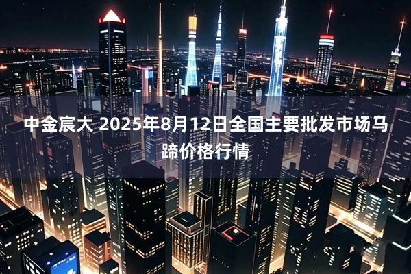 中金宸大 2025年8月12日全国主要批发市场马蹄价格行情